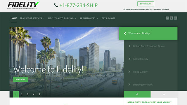 Fidelity Auto Shipping